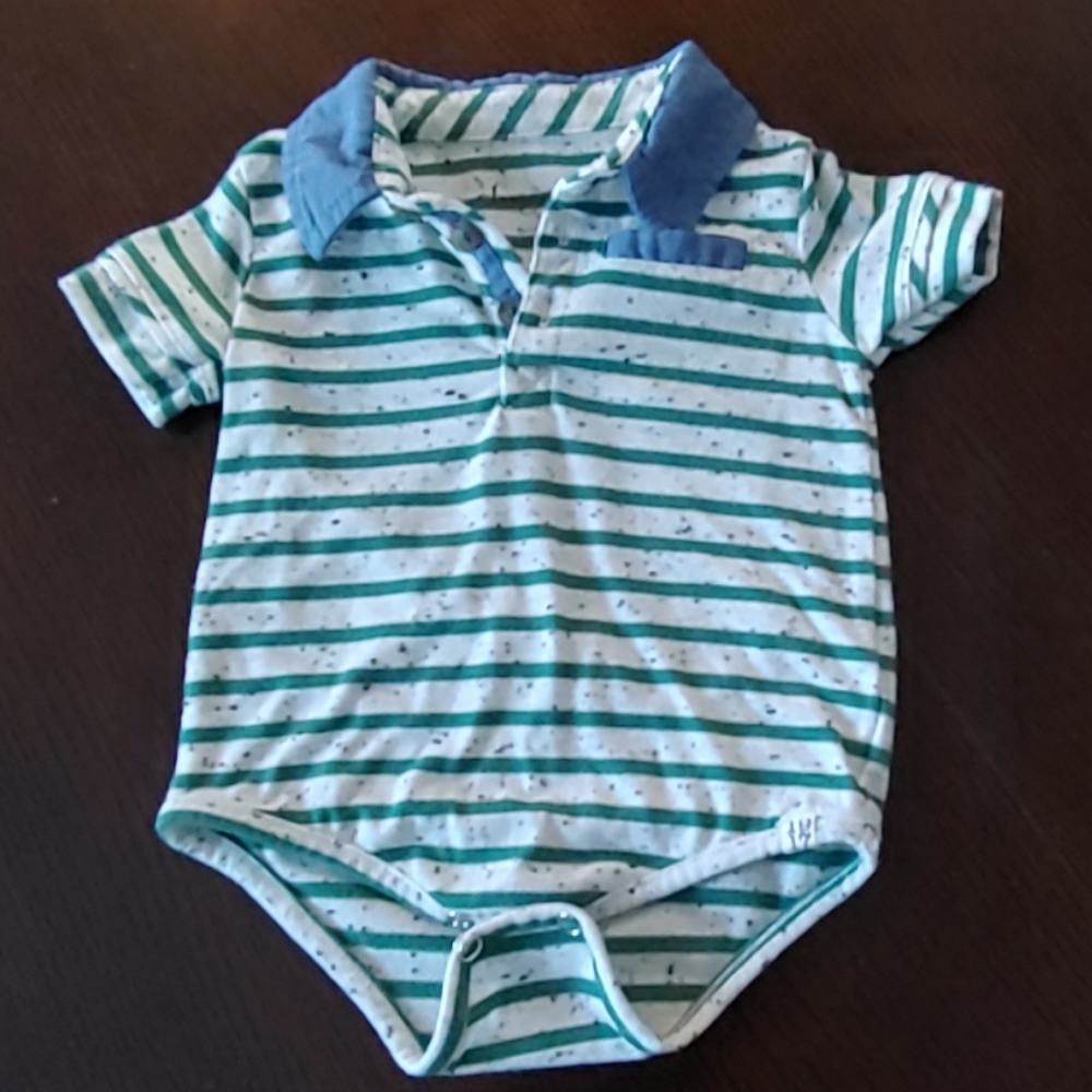 Sovereign Code textured stripe polo bodysuit